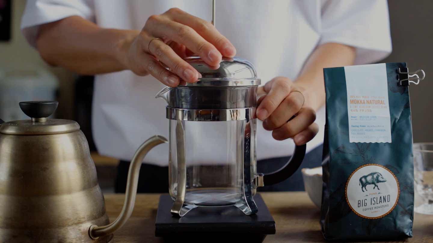 Perfect French Press with Maui Mokka - Big Island Coffee Roasters