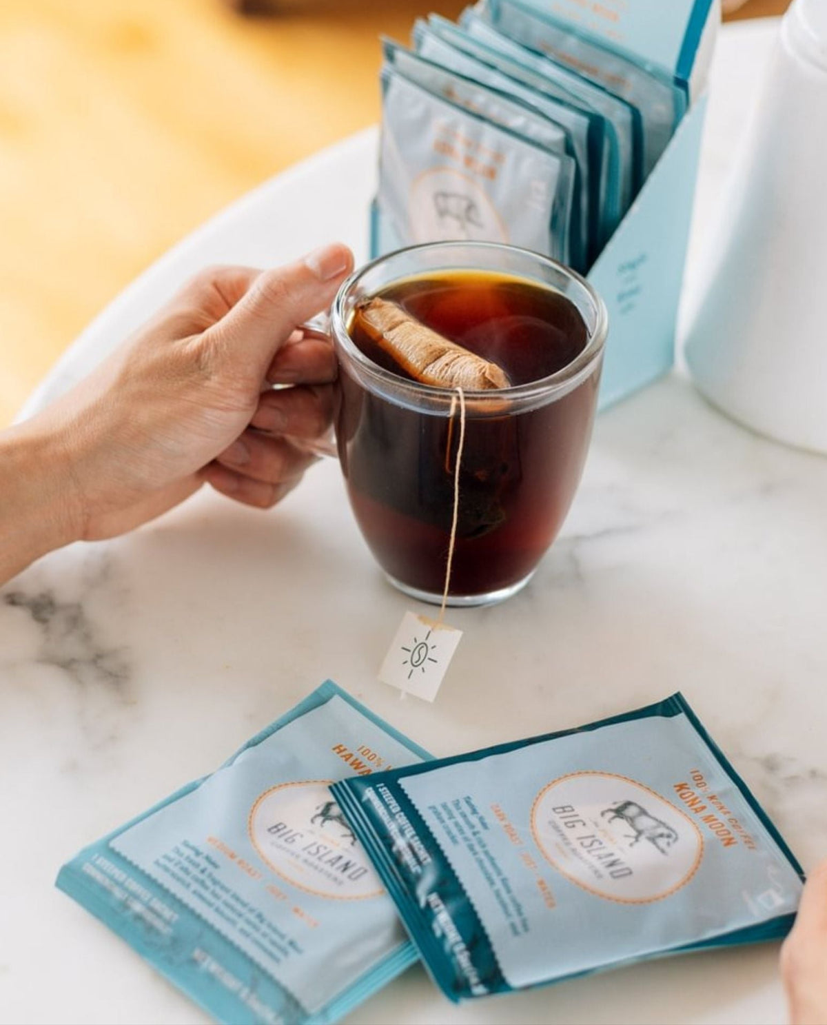 instant Hawaiian coffee single serve pouch