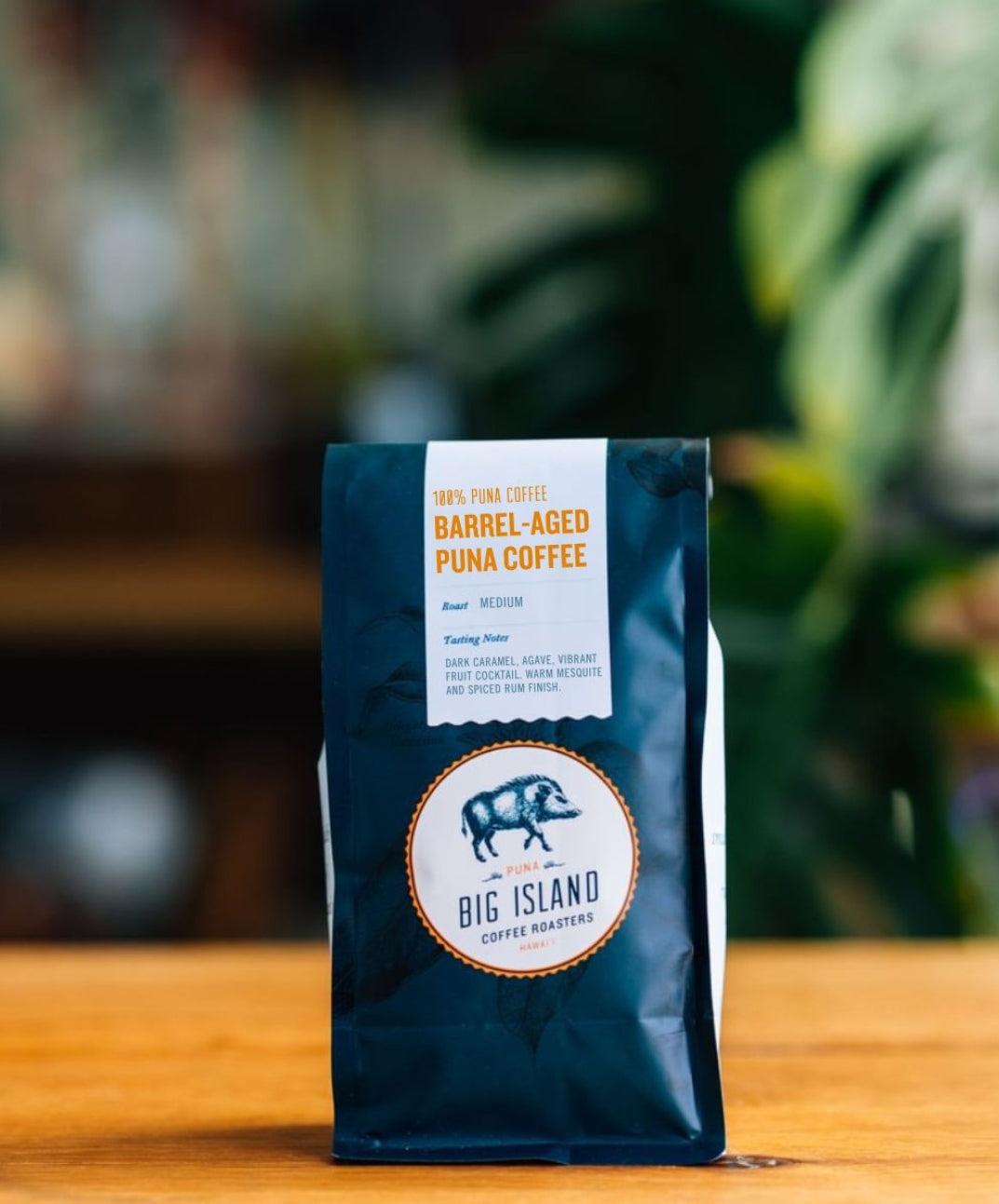 barrel aged puna coffee medium roast