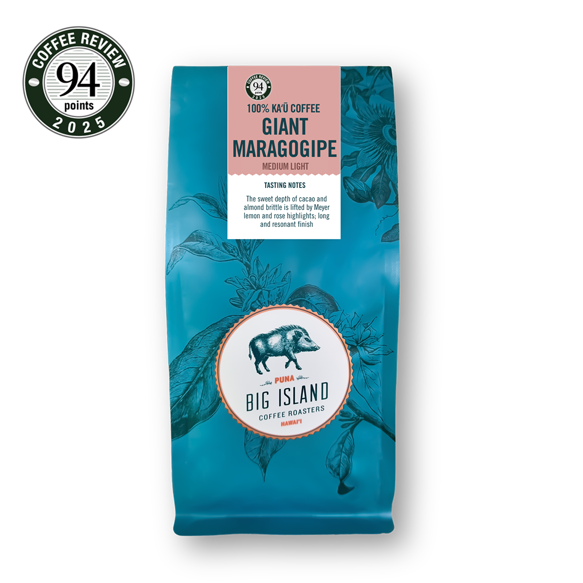 Giant Maragogipe 100% Kau Coffee Medium Light Roast